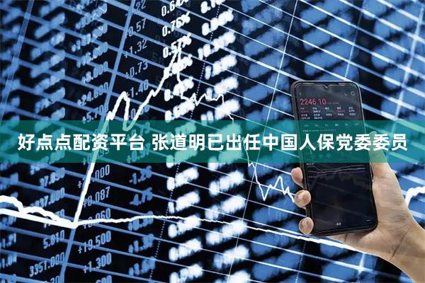好点点配资平台 张道明已出任中国人保党委委员